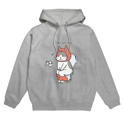 トイレねこ　桃色 Hoodie