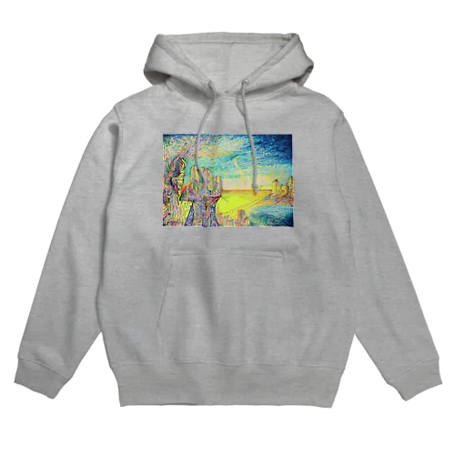 電波と土と水と Hoodie