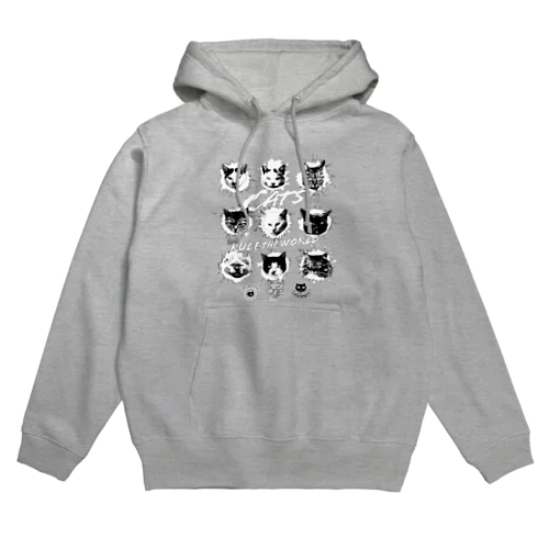 猫が世界を支配する9FACES（黒） Hoodie