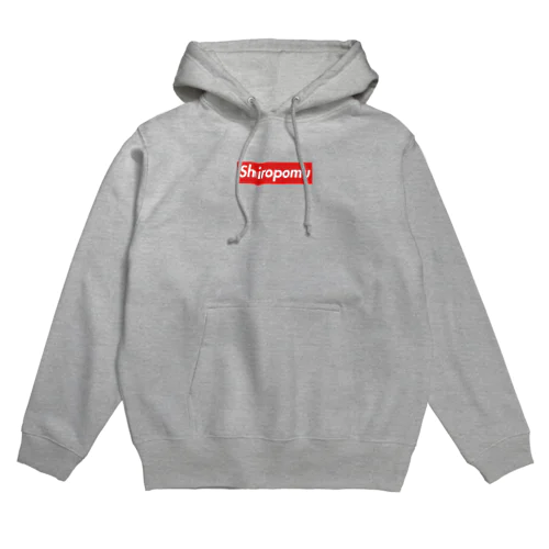 しろぽむパーカー赤ロゴ Hoodie