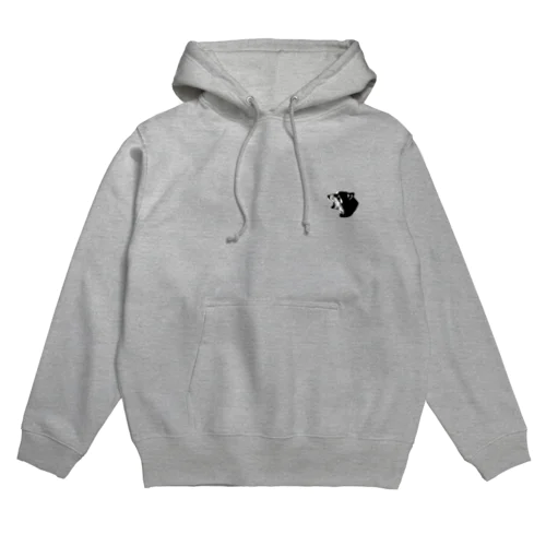 吠える黒柴 Hoodie