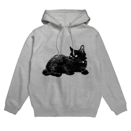 黒ネッコ Hoodie