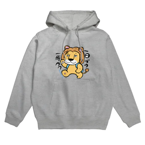 一歩ずつのライオン Hoodie