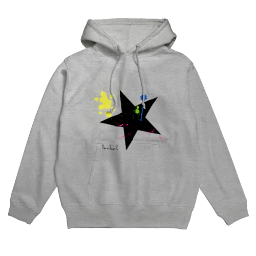 BIG STAR（星柄）ペイント Hoodie