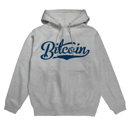 bitcoin #1 navy font パーカー