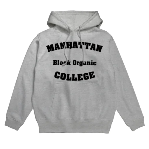 MANHATTAN Black Organic COLLEGE Hoodie