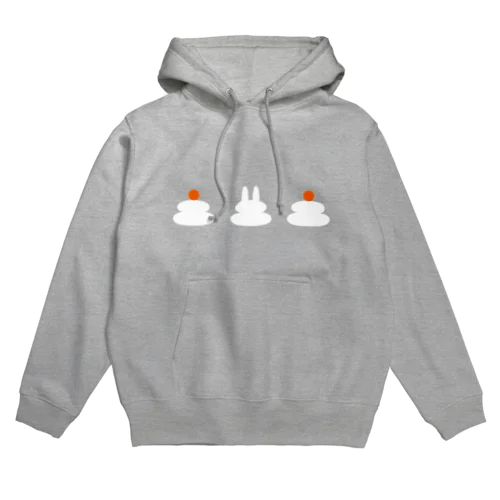 うさぎのかがみもち Hoodie