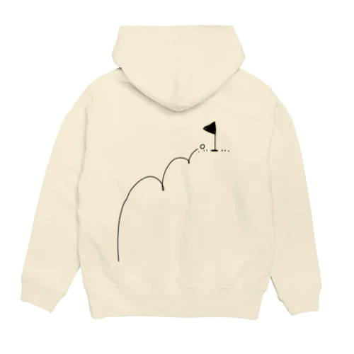 バックプリント カップイン ゴルフTシャツ Hoodie