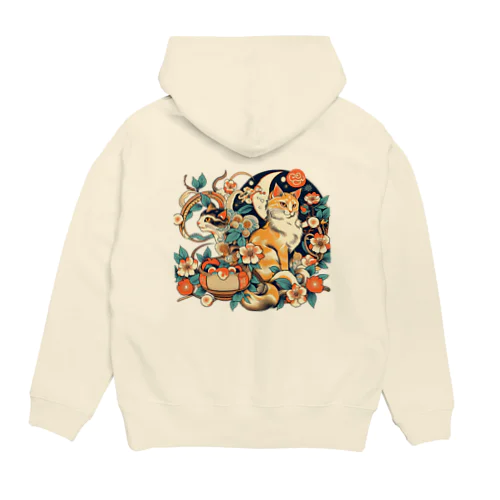 猫LOVE items 茶虎と白黒 Hoodie