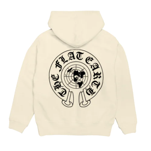 フラットアースMAP04 ch-BLACK Hoodie