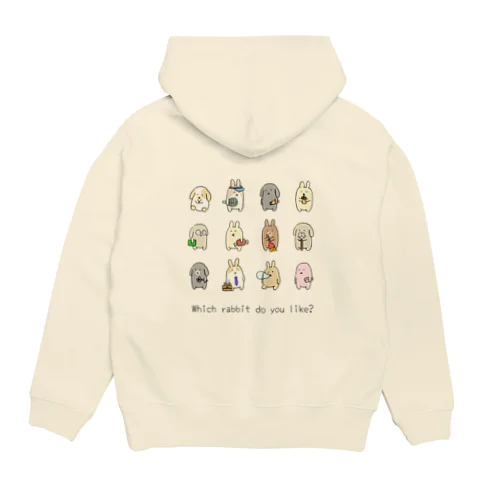 Which rabbit do you like?① Hoodie