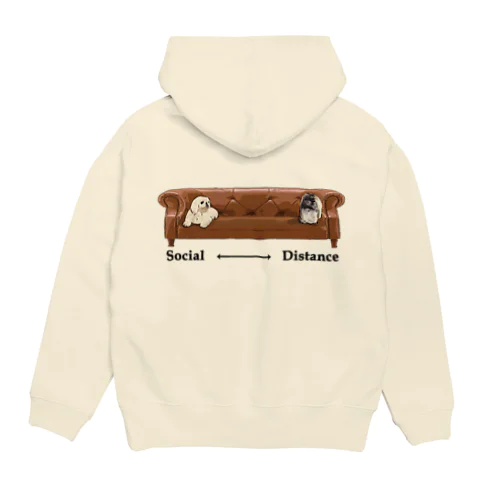 ソーシャルディスタンス　ペキニーズ Hoodie