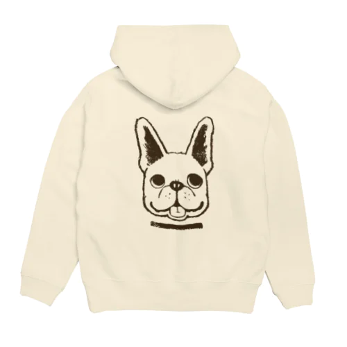 フレンチブルドックくん　ブラウン　 Hoodie