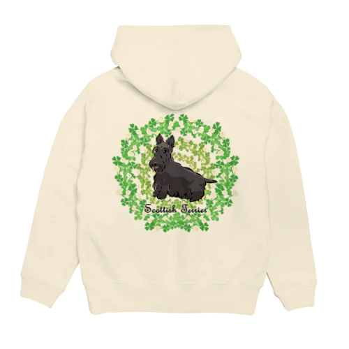 シロツメクサのリース　スコティッシュテリア Hoodie