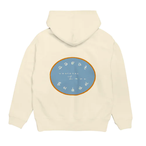 みんなあい ブルー Hoodie