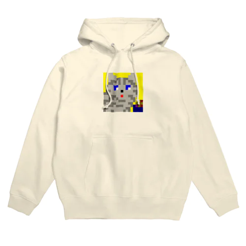 サバトラ猫　ドットなごはんタイム Hoodie