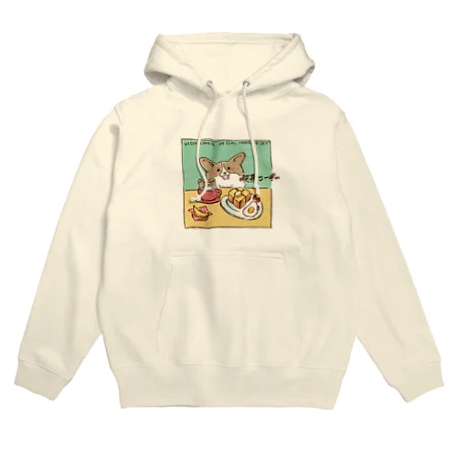 喫茶コーギーシリーズ　モーニングセット Hoodie