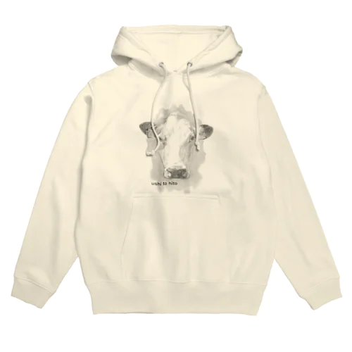 shiro-ushi(mono) Hoodie