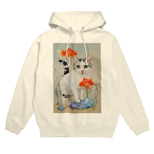 オランダ獅子頭と猫 Hoodie