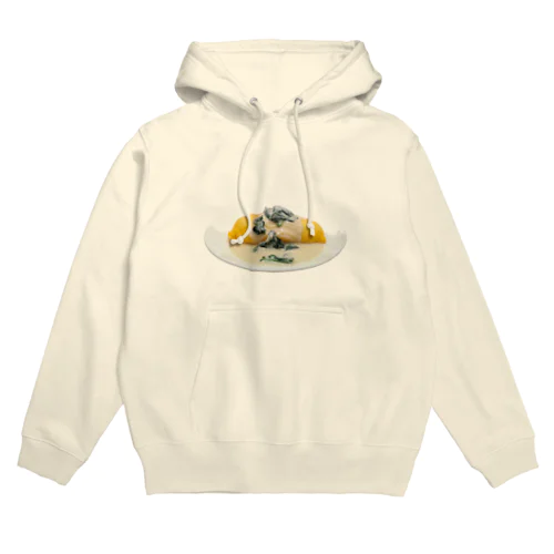 ホワイトソースのオムライス Hoodie