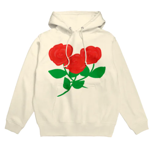 深紅の薔薇① Hoodie