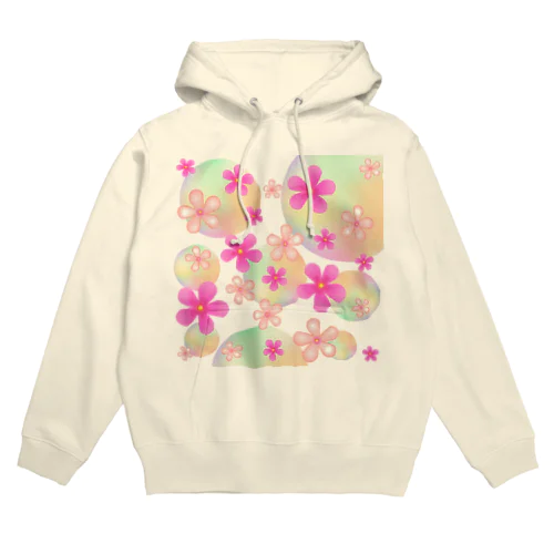 ニチニチソウとシャボン玉 Hoodie