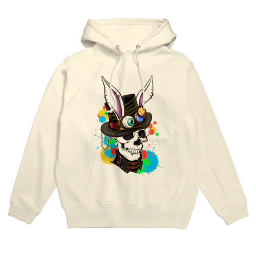 スチームパンクうさドクロ💀スプラッシュ Hoodie