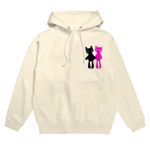 推しペアCATDOLL（black＆pink） Hoodie