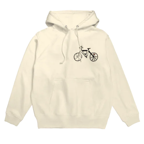 Nitrogen cycling2 (bicycle, small logo) パーカー