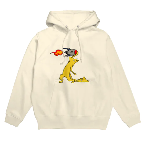 ミサイルなど痛くも痒くもないイヌ Hoodie