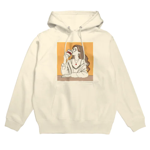 やけ酒したいけど我慢してコーヒー飲んでる人 Hoodie