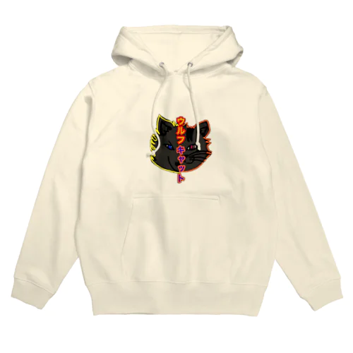 ウルフキャットロゴ入りパーカー Hoodie