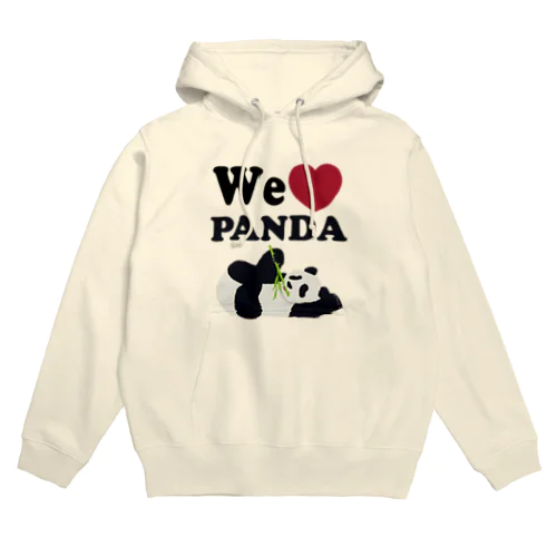 we love パンダ Hoodie