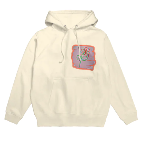 一輪の花にお絵描き Hoodie