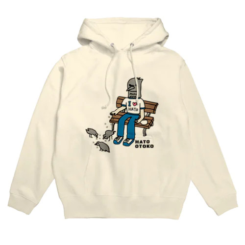 ハトにエサをやるハト男 Hoodie