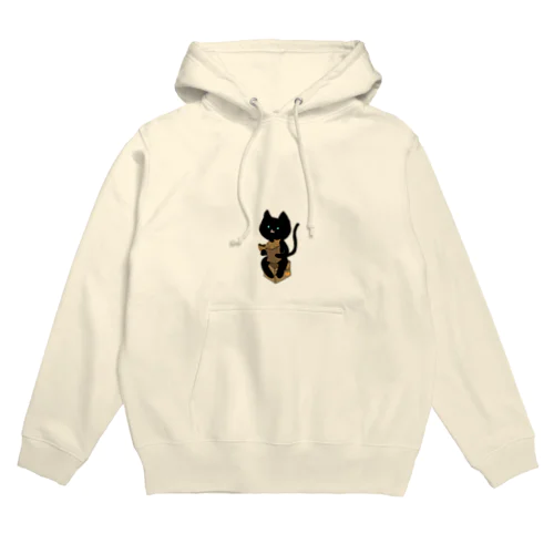 しっぽから食べる派なのね、くろねこくん。 Hoodie