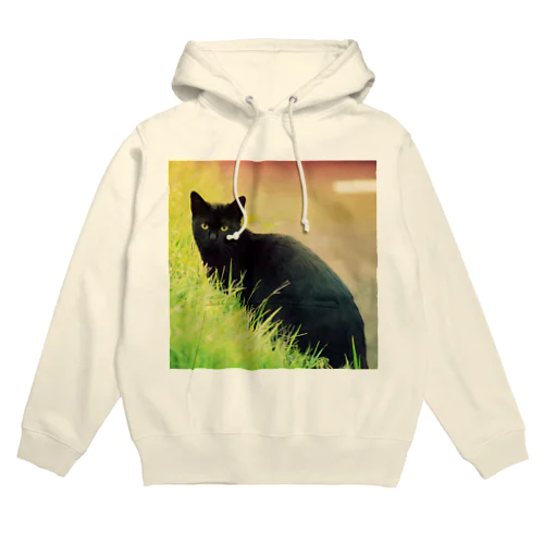 黒猫 Hoodie