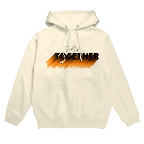 Stand Up Together（スタンド・アップ・トゥゲザー）イエロー オレンジベース Hoodie