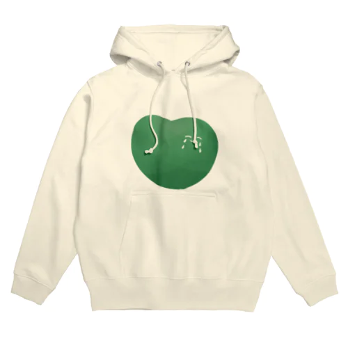 泣き笑いグリーンハート Hoodie