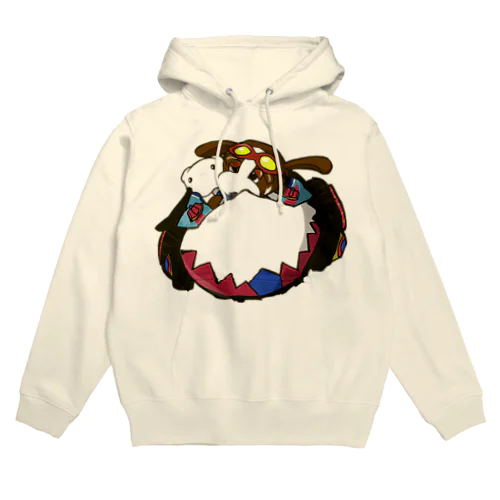 わんたんマシーン(カラー) Hoodie