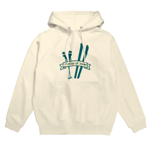 レトロ スキー ロゴ シルエット Hoodie