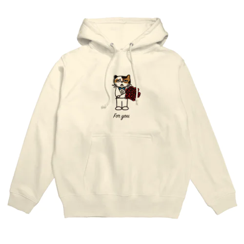 想いを伝える猫 Hoodie