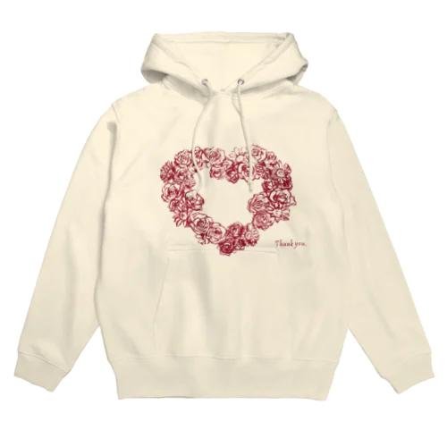 Hearty Flower パーカー （クリーム） Hoodie