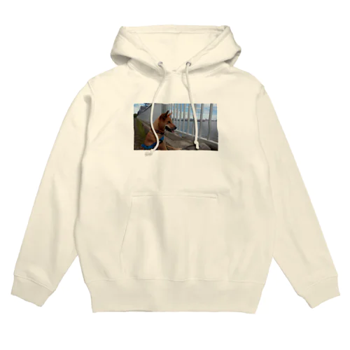 海を眺めるりくちゃん Hoodie