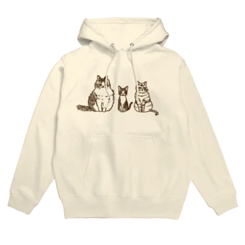 たぬとメビとむっくん Hoodie