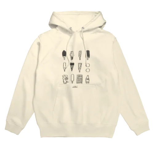 冬にアイス Hoodie