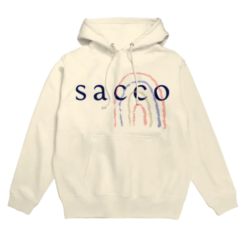 sacco Logo item パーカー