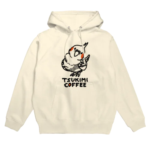 TSUKIMI COFFEE（黒） パーカー