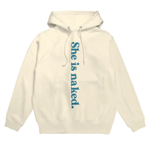 清水くるみ「She is naked.」ビッグロゴ Hoodie