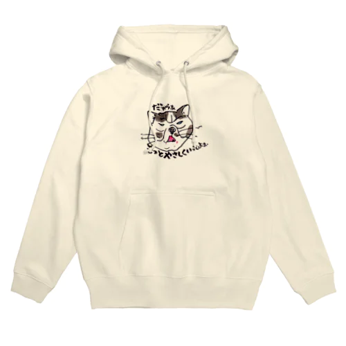 だから～もっとやさしく　　ぶさネコのつぶやき Hoodie